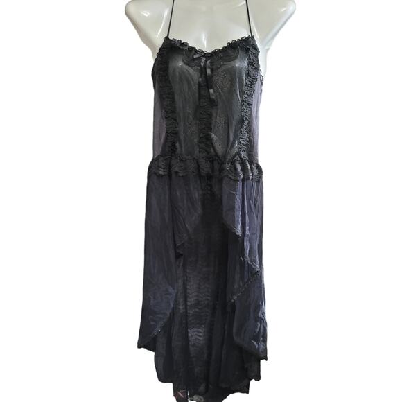 Stroke of Midnight Size M Made in the USA Black Sheer Cami - Picture 1 of 6